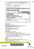 Pearson Edexcel International Advanced Level International Advanced Level UNIT 5: Transition Metals and  Organic Nitrogen Chemistry Jan 2024 QP