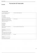  The Associate CET Study Guide       Terms in this set (276)  B+, or supply voltages in electronics products, is considered to be:  A. +5 to +12 VDC B. 0 to 30 V DC C. +12 to 300 V DC D. The anode or plate voltage supply	D. The anode or plate voltage supp