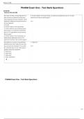 PHARM Exam One - Test Bank Questions Terms in this set (48)  The nurse is writing a nursing diagnosis for a plan of care for a patient who has been newly diagnosed with type 2 diabetes. Which statement reflects the correct format for a nursing diagnosis? 