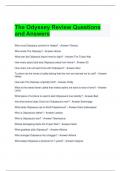 The Odyssey Review Questions and Answers 