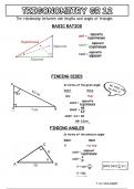 Trigonometry ratios notes grade 12 