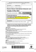 Pearson Edexcel International Advanced Level Mathematics International Advanced Subsidiary/Advanced Level Pure Mathematics P2 QP MAY 2024