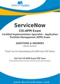 ServiceNow CIS-APM Dumps - Prepare Yourself For CIS-APM Exam