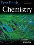 Test Bank For Zumdahl Chemistry 10th Edition By Zumdahl Steven, Zumdahl Susan & DeCoste Donald|9781337515658| All Chapters 1 - 22|LATEST