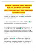 General Chairside Board Review –  Full Set 250 Exam Combined  Set Exam Questions With Reviewed  Correct Answers 