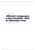 EML1501 Assignment 4 2024 (651384) - DUE 27 September 2024