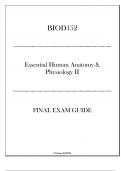 (Portage) BIOD152 Essential Human Anatomy & Physiology II Final Exam Guide 2024-2025.