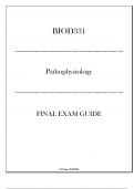 (Portage) BIOD331 Pathophysiology Final Exam Guide 2024-2025