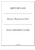 (WGU QHT1) BUS 4400 - Business Management Tasks - FA Guide 2024-2025