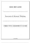 (WGU D081) BUS 2080 - Innovative & Strategic Thinking - Objective Assessment Guide 2024-2025.