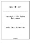 (WGU D080) BUS 2070 - Managing in a Global Business Environment - Final Assessment Guide