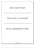 (WGU D105) ACCT 3650 - Intermediate Accounting III - Final Assessment Guide 2024-2025