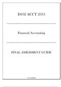 (WGU D102) ACCT 2313 - Financial Accounting - Final Assessment Guide 2024-2025