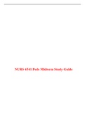 NURS 6541 PEDS MIDTERM STUDY GUIDE / NURS6541 PEDS MIDTERM STUDY GUIDE: LATEST-WALDEN UNIVERSITY