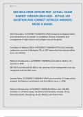 MO DECA STATE OFFICER TEST  ACTUAL  EXAM NEWEST VERSION 2024-2025   ACTUAL 140 QUESTION AND CORRECT DETAILED ANSWERS  RATED A GRADE.