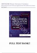 Test Bank - for Pilbeam's Mechanical Ventilation: Physiological and Clinical Applications 8th Edition by James M. Cairo, All Chapters | Complete Guide A+