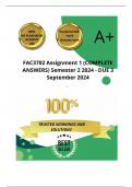 FAC3702 Assignment 1 (COMPLETE ANSWERS) Semester 2 2024 - DUE 3 September 2024 ; 100% TRUSTED Complete, trusted solutions and explanations. 