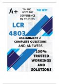 LCR4803 Assignment 2 (COMPLETE ANSWERS) Semester 2 2024 - DUE 16 September 2024