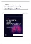 Test Bank for  Rau’s Respiratory Care Pharmacology 11th Edition by: Douglas S. Gardenhire, Latest Edition 2024