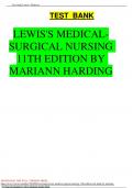 TEST-BANK FOR=LEWIS MEDICAL SURGICAL NURSING=11TH EDITION=BYHARDING ( ALL CHAPTERS 1-68)