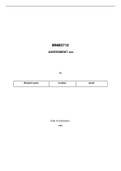 MNM3712 Portfolio Assessment Essay answers - Customer relationship management