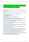 BUSN Chapter 11 Exam Questions with Answers All Correct 