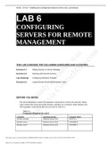 ICT 3621=>CONFIGURING SERVERS FOR REMOTE MANAGEMENT