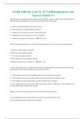 NURS 3100 My Lab Ch. 35 Verified Questions And Answers Rated A+