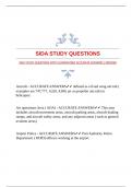 SIDA STUDY QUESTIONS WITH GUARANTEED ACCURATE ANSWERS |VERIFIED