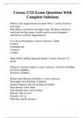 Cessna 172S Exam Questions With Complete Solutions