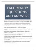 FACE REALITY QUESTIONS AND ANSWERS