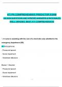 ATI PN COMPREHENSIVE PREDICTOR EXAM  with Actual NGN Questions and Answers & Rationales, 100% Verified Answers