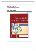 Test Bank for Concepts for Nursing Practice 4th Edition by Jean Foret Giddens All Chapters 1-57 LATEST UPDATE