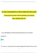 RN ATI Fundamentals Proctored Exam 2024 with Actual NGN Questions and Answers & Rationales, 100% Verified Answers