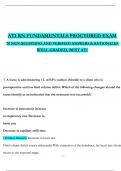 RN ATI Fundamentals Proctored Exam 2024 with Actual NGN Questions and Answers & Rationales, 100% Verified Answers