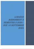 LCR4803 Assignment 2 (COMPLETE ANSWERS) Semester 2 2024 - DUE 16 September 2024.