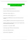 Chem 116 Exam review Questions & Correct Verified Answers