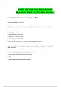 Chem 116 ASU Final Exam Review Questions & Correct Verified Answers