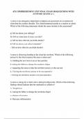 ATI COMPREHENSIVE EXIT FINAL EXAM 180 QUESTIONS WITH ANSWERS (RATED A+)