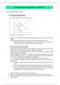 Samenvatting -  Transport economics (1212TEWKOO)