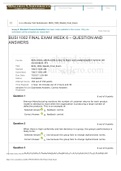 BUSI 1002 FINAL EXAM WEEK 6 – QUESTION AND ANSWERS