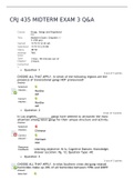 CRJ 435 MIDTERM EXAM 3 Q&A ( LATEST UPDATE ) Graded A+