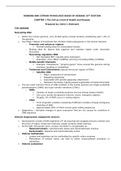 Summary Robbins CHAPTER 1 The Cell as a Unit of Health and Disease