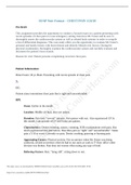 SOAP Note Format CHEST PAIN -SOAP Note Format for a patient with CHEST PAIN