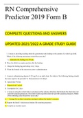  RN COMPREHENSIVE PREDICTOR 2019 FORM B__LATEST A GRADE STUDY GUIDE