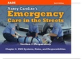 Nancy Caroline’s Emergency Care in the Streets 6th Edition - Chapter 1 EMS Systems, Roles, and Responsibilities