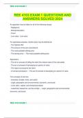 REE 4103 EXAM 1 QUESTIONS AND ANSWERS SOLVED 2024