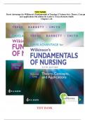 TEST BANK Davis Advantage for Wilkinson's Fundamentals of Nursing 5th Edition by Leslie S. Treas| Complete Guide Chapter 1-46|ISBN 978-1719648011