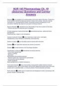 NUR 145 Pharmacology Ch. 19 (Seizures) Questions and Correct Answers