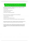 CLFP EXAM (Financial and Tax Accounting for Leases) with Questions & Answers Graded A